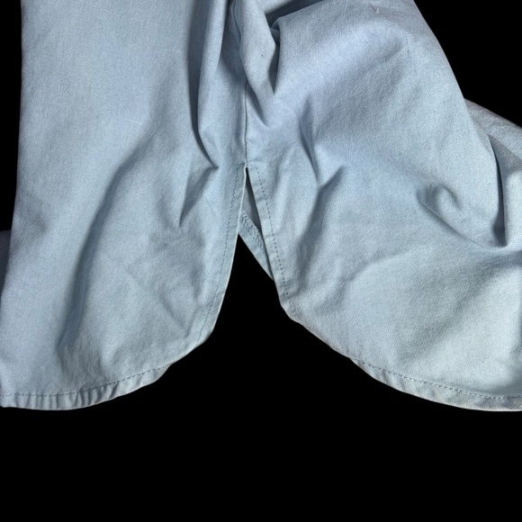 Misguided Denim/Cotton Women's Mixed Media Curved Hem Button down Shirt Sz 0 - Picture 5 of 6